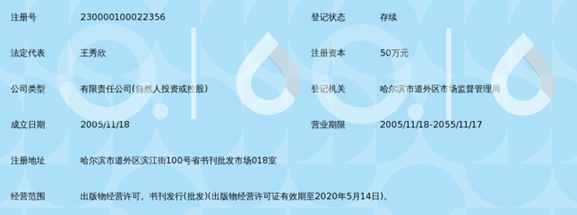 黑龙江省文琪图书发行有限责任公司